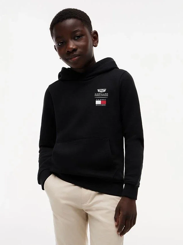 Kids’ Tommy x Cadillac F1® Team Logo Hoodie Kids’ Tommy x Cadillac F1® Team Logo Hoodie