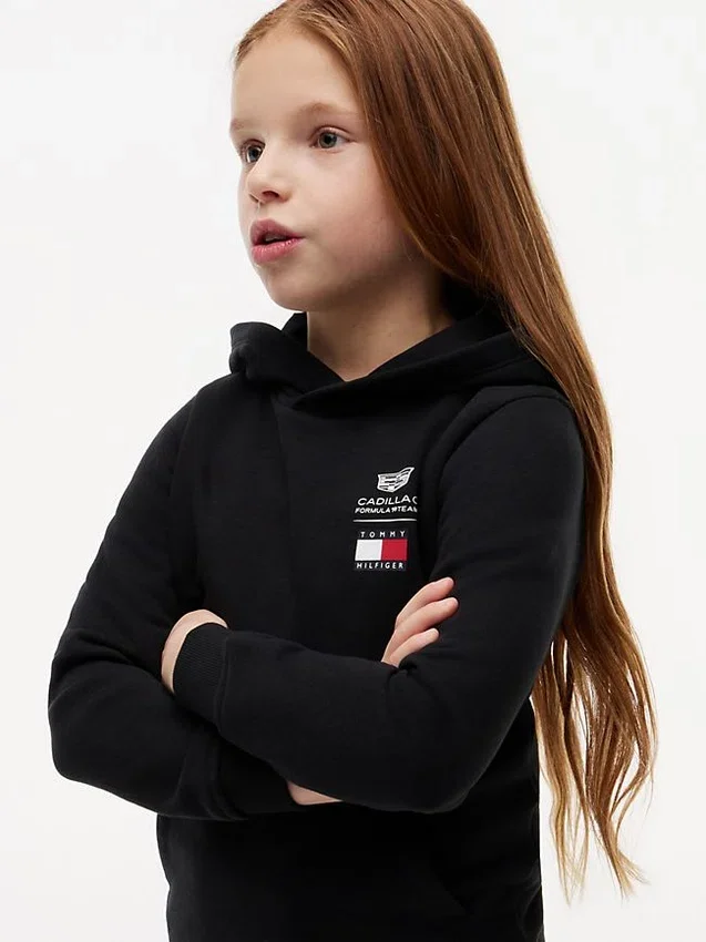 Kids’ Tommy x Cadillac F1® Team Logo Hoodie Kids’ Tommy x Cadillac F1® Team Logo Hoodie