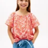 Kids’ Tropical Print Puff-Sleeve Top Kids’ Tropical Print Puff-Sleeve Top
