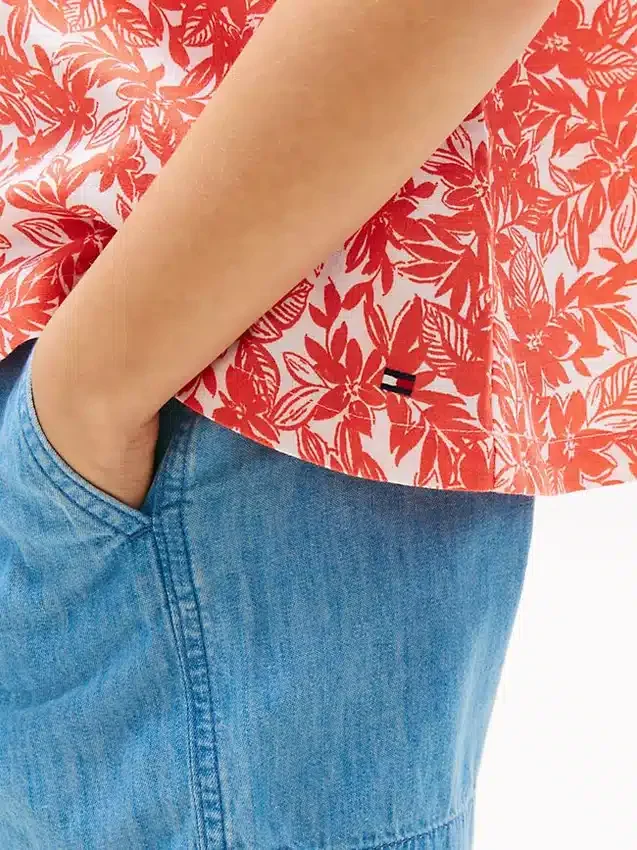 Kids’ Tropical Print Puff-Sleeve Top Kids’ Tropical Print Puff-Sleeve Top