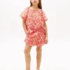 Kids’ Tropical Print Ruffle Short
