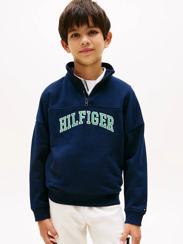 Kids’ Varsity Quarter-Zip Sweatshirt Kids’ Varsity Quarter-Zip Sweatshirt