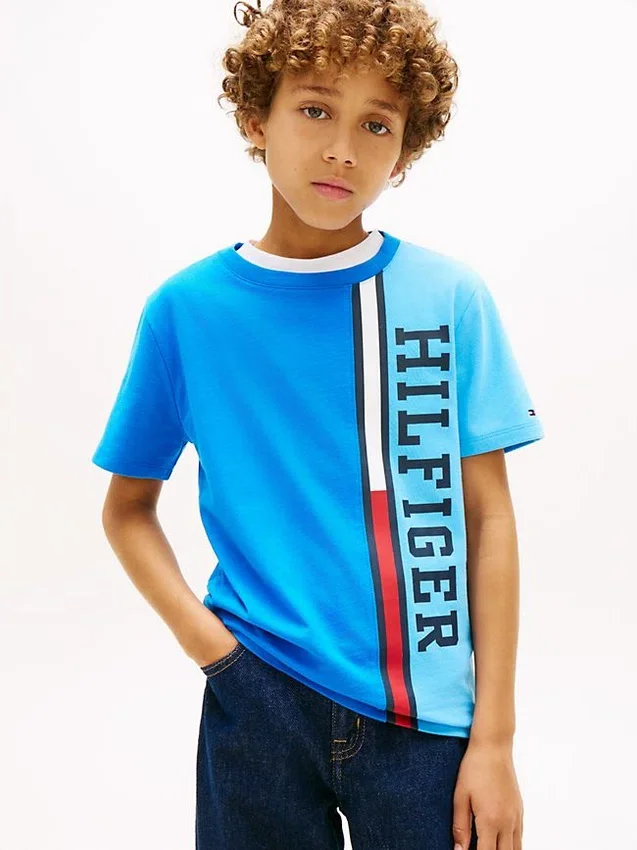 Kids’ Vertical Colorblock Logo T-Shirt Kids’ Vertical Colorblock Logo T-Shirt