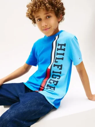 Kids’ Vertical Colorblock Logo T-Shirt
