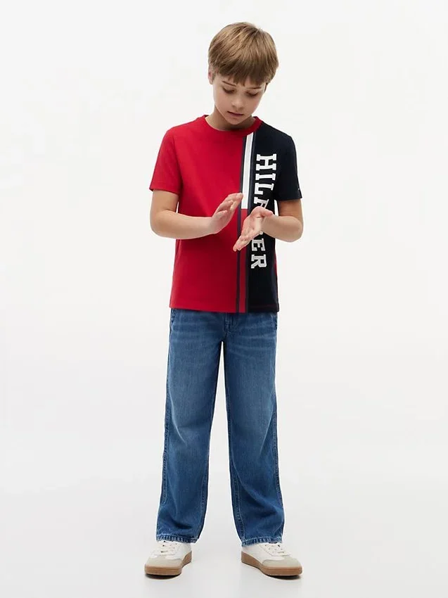 Kids’ Vertical Colorblock Logo T-Shirt Kids’ Vertical Colorblock Logo T-Shirt