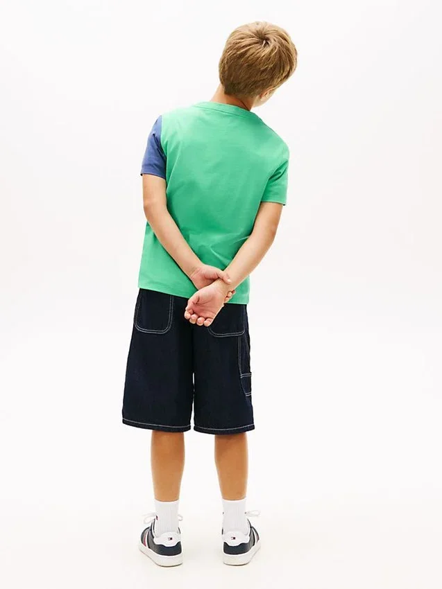 Kids’ Vertical Colorblock Logo T-Shirt Kids’ Vertical Colorblock Logo T-Shirt