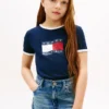 Kids’ Wavy Flag Logo Ringer T-Shirt Kids’ Wavy Flag Logo Ringer T-Shirt