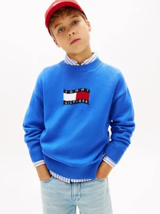 Kids’ Wavy Flag Logo Sweater Kids’ Wavy Flag Logo Sweater