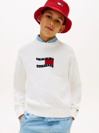Kids’ Wavy Flag Logo Sweater Kids’ Wavy Flag Logo Sweater