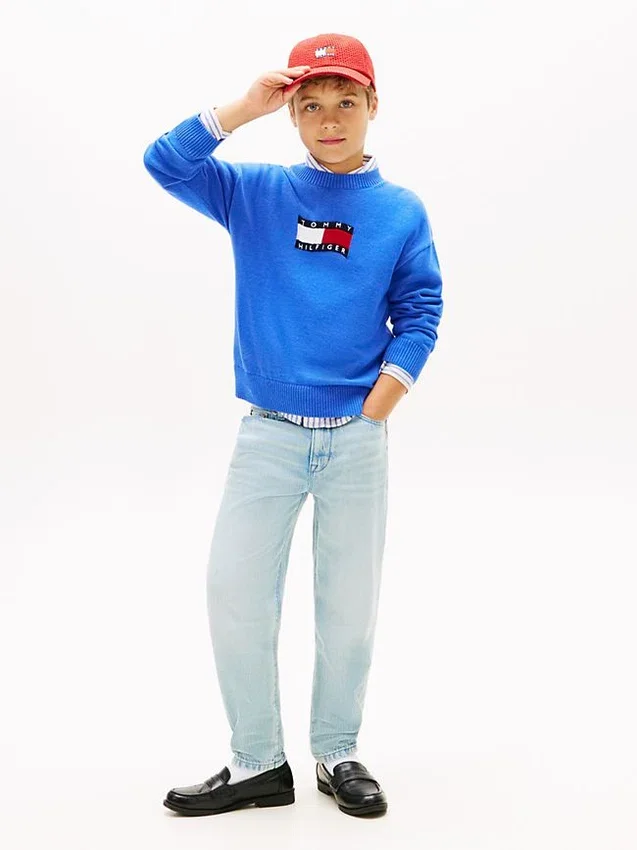 Kids’ Wavy Flag Logo Sweater Kids’ Wavy Flag Logo Sweater