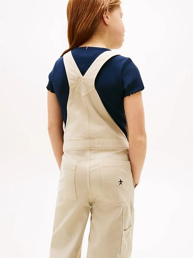 Kids’ Wide Leg Stretch Denim Overall Kids’ Wide Leg Stretch Denim Overall