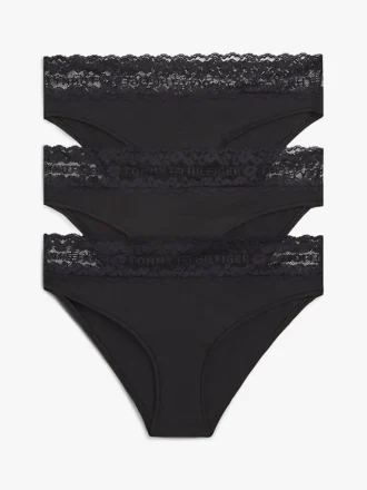 Lace-Trim Bikini Brief 3-Pack