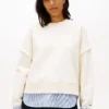 Layered-Look Fleece Sweatshirt Layered-Look Fleece Sweatshirt