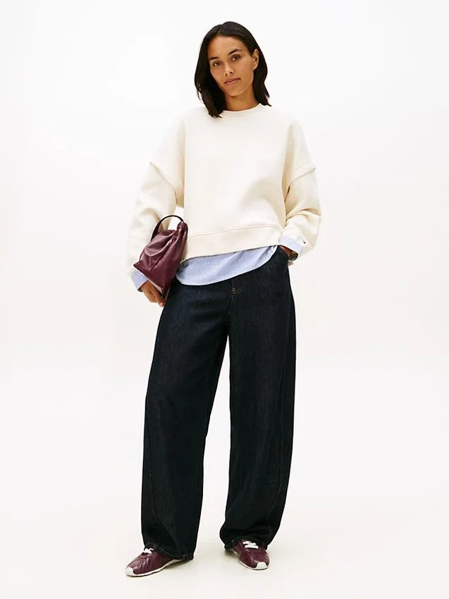 Layered-Look Fleece Sweatshirt Layered-Look Fleece Sweatshirt