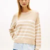 Layered-Look Lightweight Stripe Sweater Layered-Look Lightweight Stripe Sweater