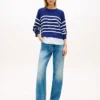 Layered-Look Lightweight Stripe Sweater Layered-Look Lightweight Stripe Sweater