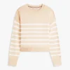 Layered-Look Lightweight Stripe Sweater Layered-Look Lightweight Stripe Sweater