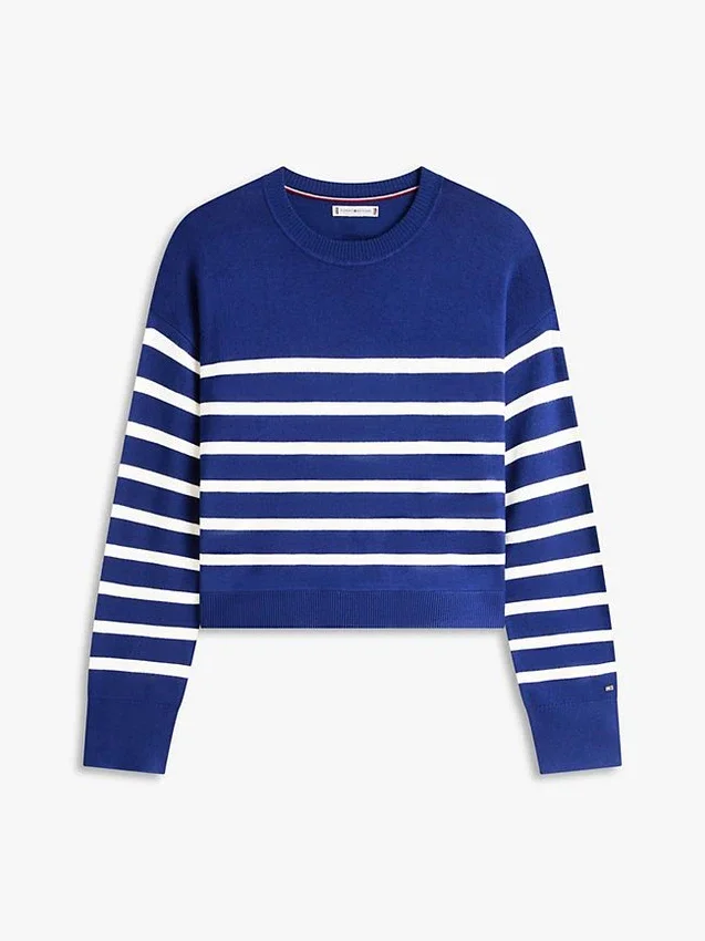 Layered-Look Lightweight Stripe Sweater Layered-Look Lightweight Stripe Sweater
