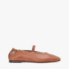 Leather Mary Jane Ballet Flat Leather Mary Jane Ballet Flat