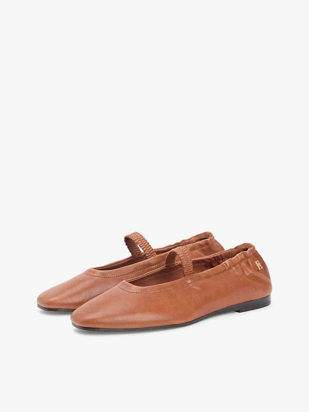 Leather Mary Jane Ballet Flat Leather Mary Jane Ballet Flat