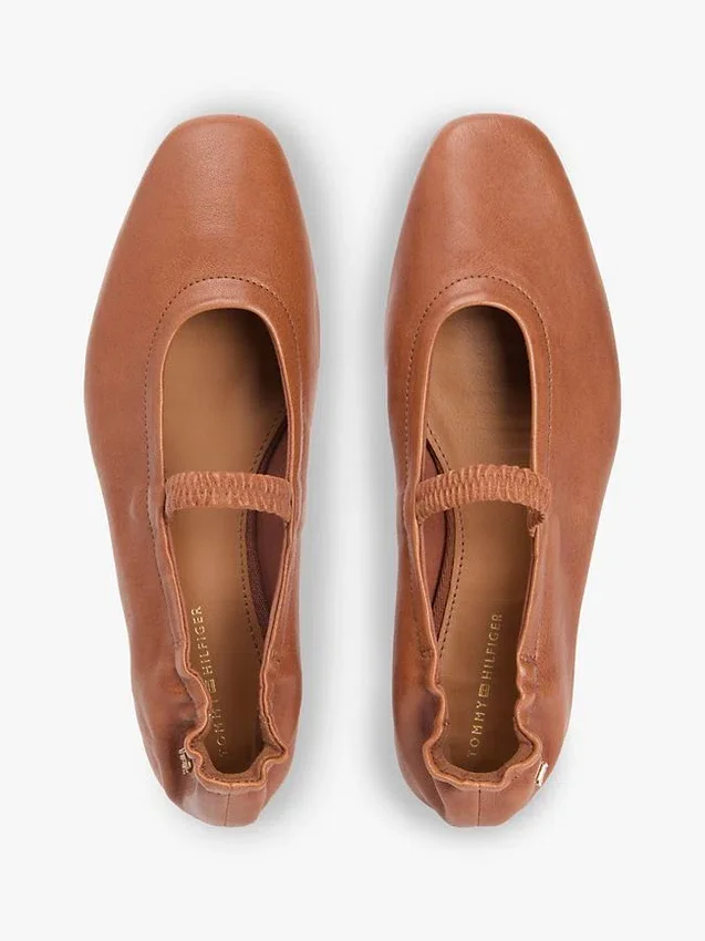 Leather Mary Jane Ballet Flat Leather Mary Jane Ballet Flat