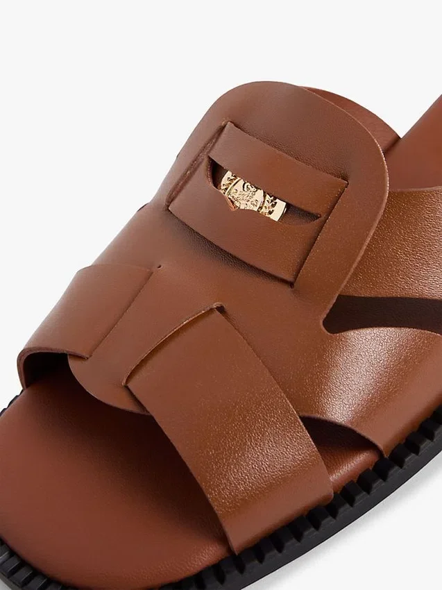 Leather Penny Loafer Sandal Leather Penny Loafer Sandal