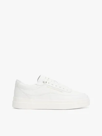 Leather Platform Court Sneaker