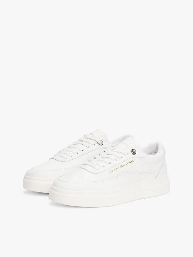 Leather Platform Court Sneaker Leather Platform Court Sneaker