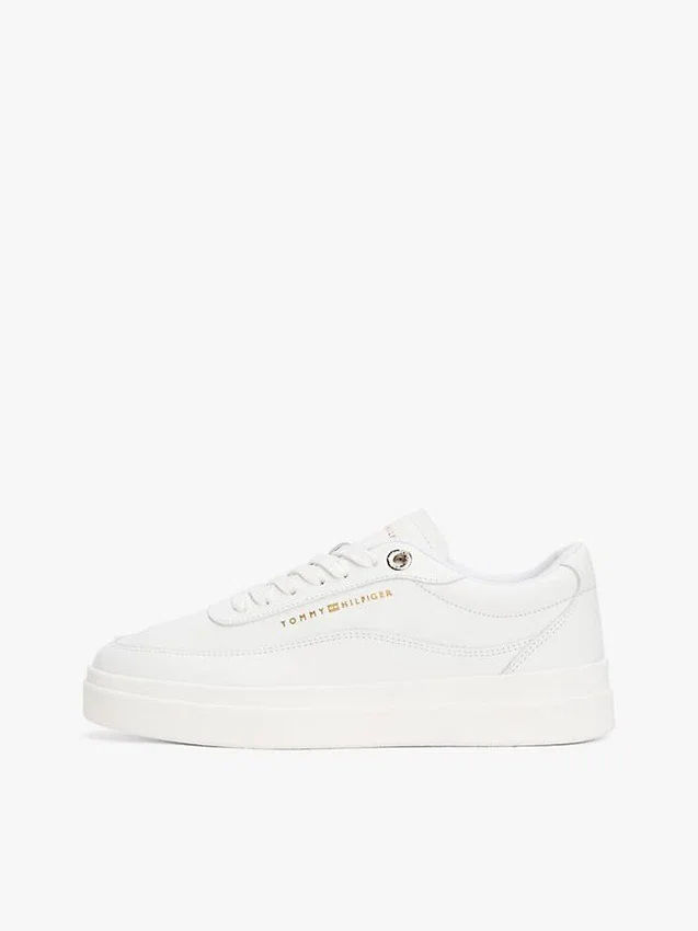 Leather Platform Court Sneaker Leather Platform Court Sneaker