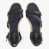 Leather-Strap Platform Espadrille