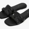 Leather TH Monogram Sandal