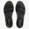 Leather Twist-Strap Platform Espadrille