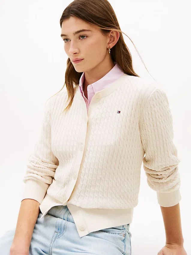 Lightweight Cable Knit Cardigan Lightweight Cable Knit Cardigan