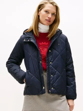 Lightweight Hooded Padded Quilted Jacket Lightweight Hooded Padded Quilted Jacket