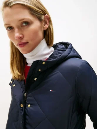 Lightweight Hooded Padded Quilted Jacket Lightweight Hooded Padded Quilted Jacket