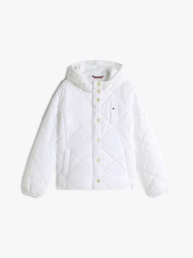 Lightweight Hooded Padded Quilted Jacket Lightweight Hooded Padded Quilted Jacket