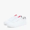 Lightweight Leather Mix Court Sneaker