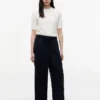 Lightweight Linen-Blend Pull-On Pant