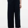 Lightweight Linen-Blend Pull-On Pant