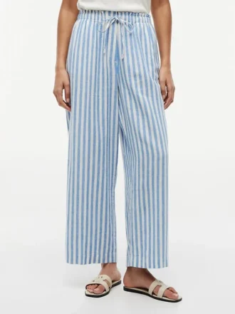 Lightweight Linen-Blend Pull-On Pant