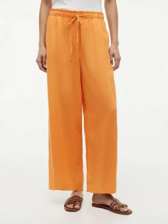 Lightweight Linen-Blend Pull-On Pant