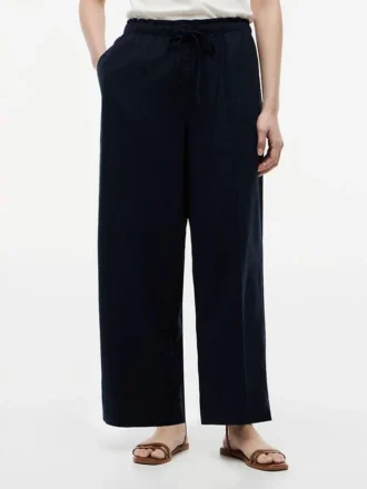 Lightweight Linen-Blend Pull-On Pant