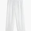 Lightweight Linen-Blend Pull-On Pant