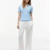 Lightweight Pique Henley Polo