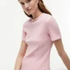 Lightweight Rib-Knit T-Shirt