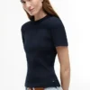 Lightweight Rib-Knit T-Shirt
