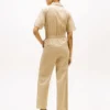 Lightweight Twill Utility Jumpsuit