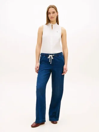 Lightweight Wide Leg Pull-On Jean Lightweight Wide Leg Pull-On Jean