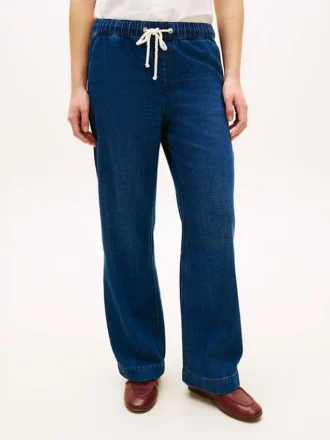 Lightweight Wide Leg Pull-On Jean Lightweight Wide Leg Pull-On Jean