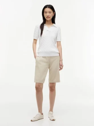Linen-Blend 11″ Bermuda Short